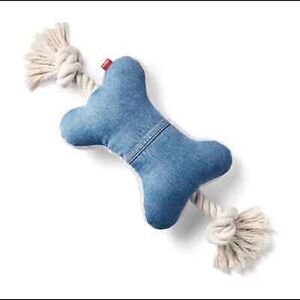 Levis x Target Denim & Sherpa Bone Dog Toy Large